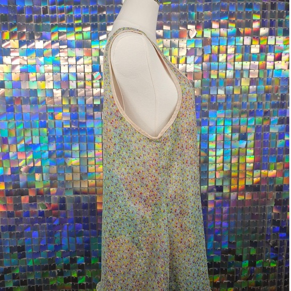 Target Reversible Floral Tank Top Womens Multicolor Sleeveless Blouse Boho - Picture 8 of 12